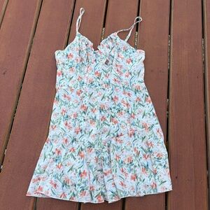 Floral Print Romper
